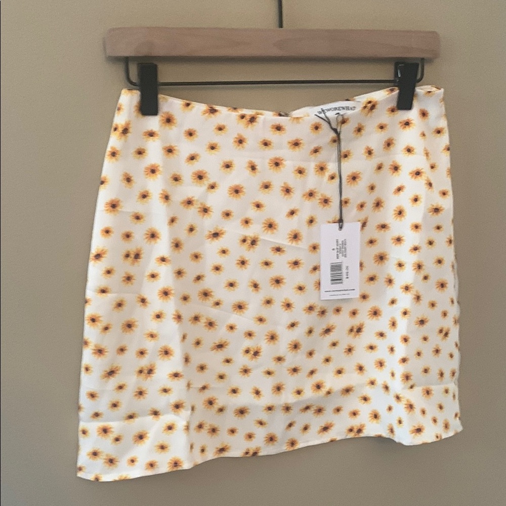 WeWoreWhat White Cream Mini Pencil Skirt Casual